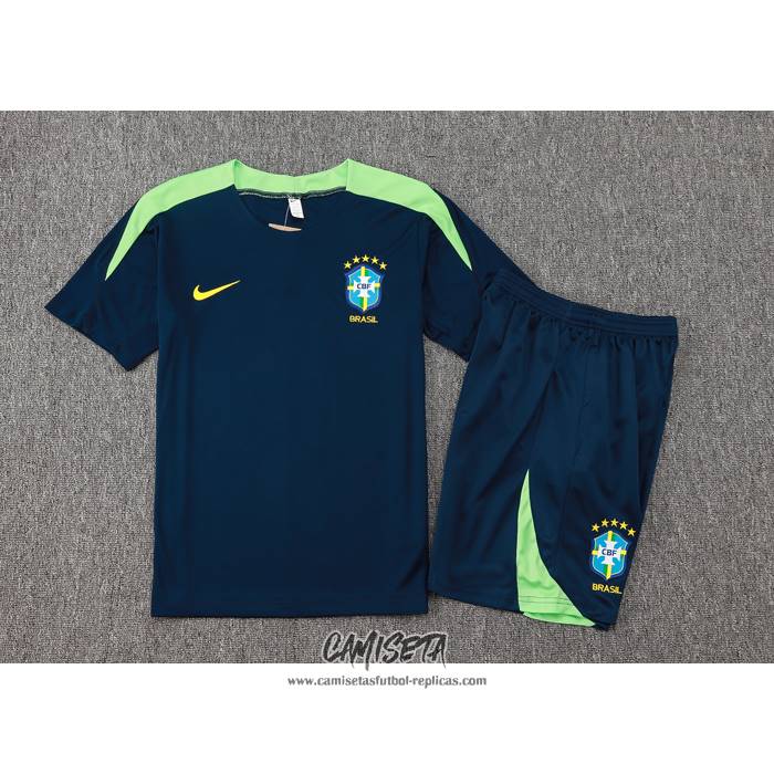 Chandal del Brasil 2024-2025 Manga Corta Azul - Pantalon Corto